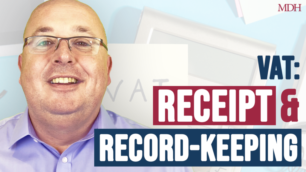 VAT Receipt Record Keeping